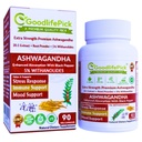 Premium Ashwagandha Kapseln mit schwarzem Pfeffer. Leistungsstarke 5% Wthanolide aus Ashwagandha Pulver & 20:1 Extrakt 90 ct. Natürliche NonGMO NO Rice Powder NO Filler