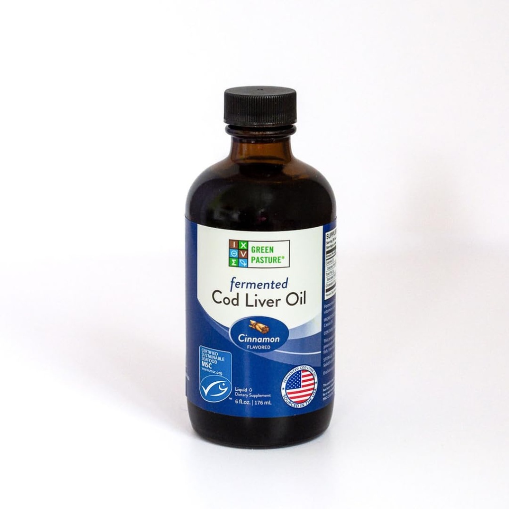 Grüne Weide - Fermented Cod Liver Oil Liquid - 6 fl. oz. - Cinnamon