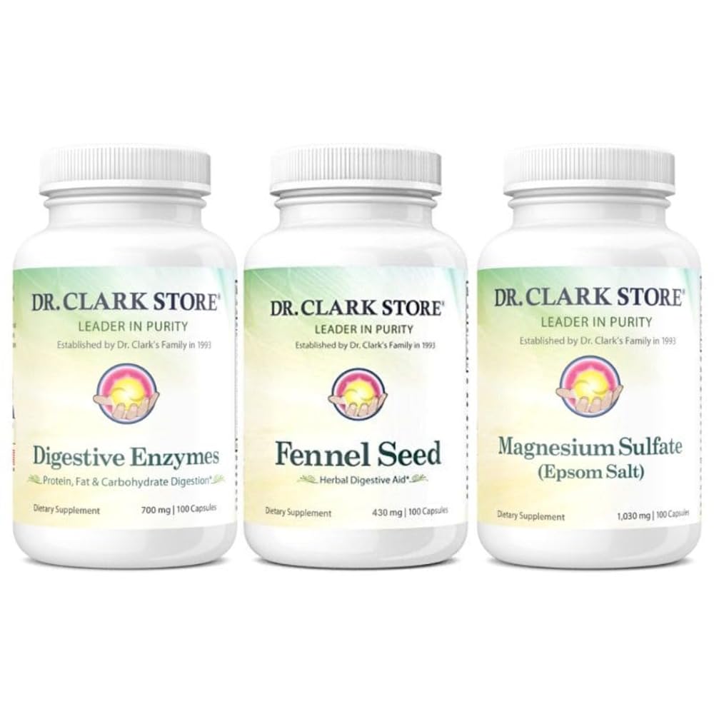 Dr. Clark Store Flat Tummy & Debloating Kit – Natürliche Verdauungsunterstützung für Bloating Relief, Flat Stomach & Verbesserte Gutgesundheit