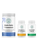 Ensemble de produits essentiels, complexe adaptogène et vitamine D3 + K2 pour hommes