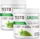 (2 Pack) Testo Greens Powder - Testo Greens, TestoGreens Powder, TestoGreens, TestoGreens Advanced Formula, Testo Greens All Natural Formula, TestoGreens Powder Reviews, 60 Portionen für 2 Monate