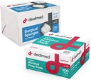 Dealmed Alkohol Prep Pads und Gauze Schwamm Bundle | 200 Count Medium Size Alkohol Pads Plus 4" x 4" Chirurgische Schwamm Gauze Pads 200 Count