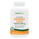 NaturesPlus Orangensaft Vitamin C 500 mg - 180 Kautabletten, Paket von 2 - Fördert optimale Immungesundheit - Gentle on Your Stomach - Vegan, Gluten Free - 360 Total Servicings