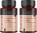 pureclinica UltraColl Marine Collagen 1000mg x 360 Tablets (2 Bottles of 180 Tablets - 6 Months Supply). The only Patented Anti-Aging Collagen Types I, II, III, and VII.