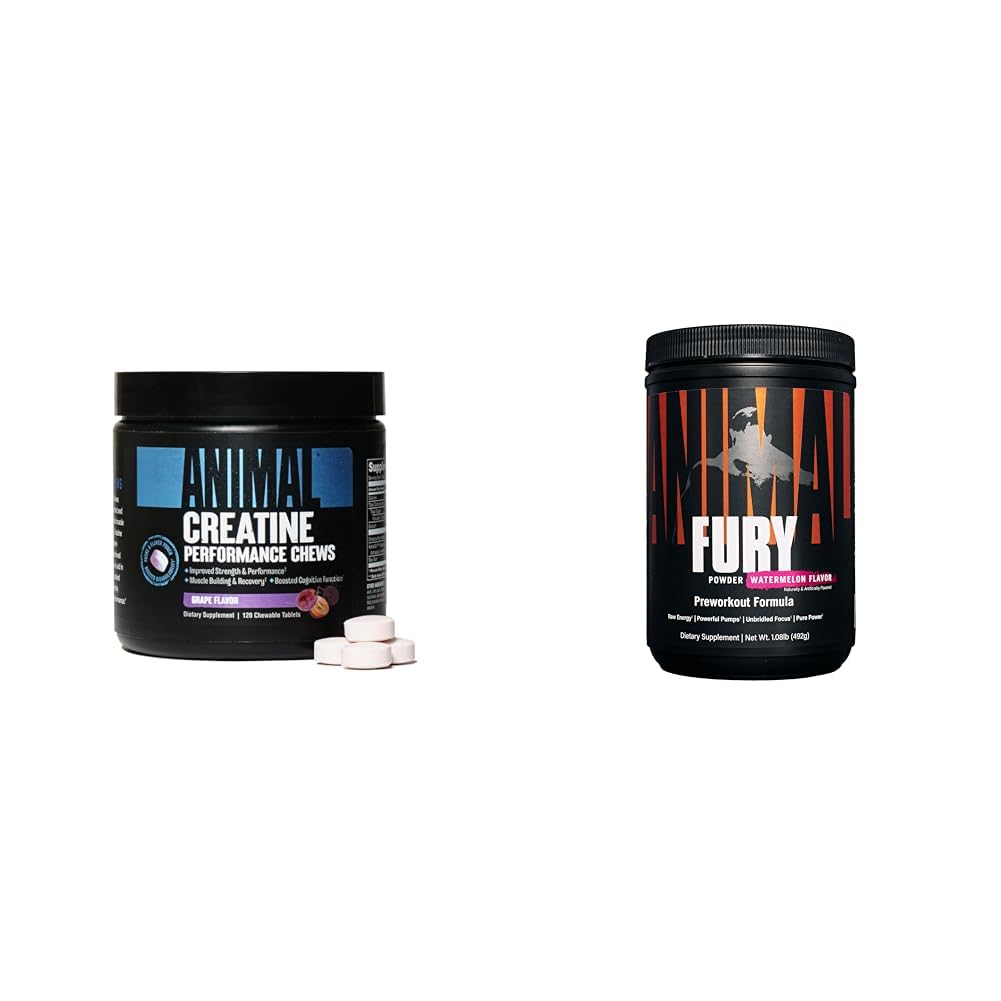 Comprimés de creatine animale - Augmentation du monohydrate de créatine avec AstraGin pour améliorer l'absorption et le supplément de poudre de pré-entraînement pour l'énergie et Focus 5g