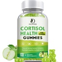 Cortisol Detox pour les femmes Gummies, Cortisol Reducer Detox Manager, Magnésium Ashwagandha Rhodiola Rosea Complexe à base de plantes pour l'humeur/focus et le sommeil, maintenir des niveaux de cortisol sains - 30 jours d'approvisionnement végétalien