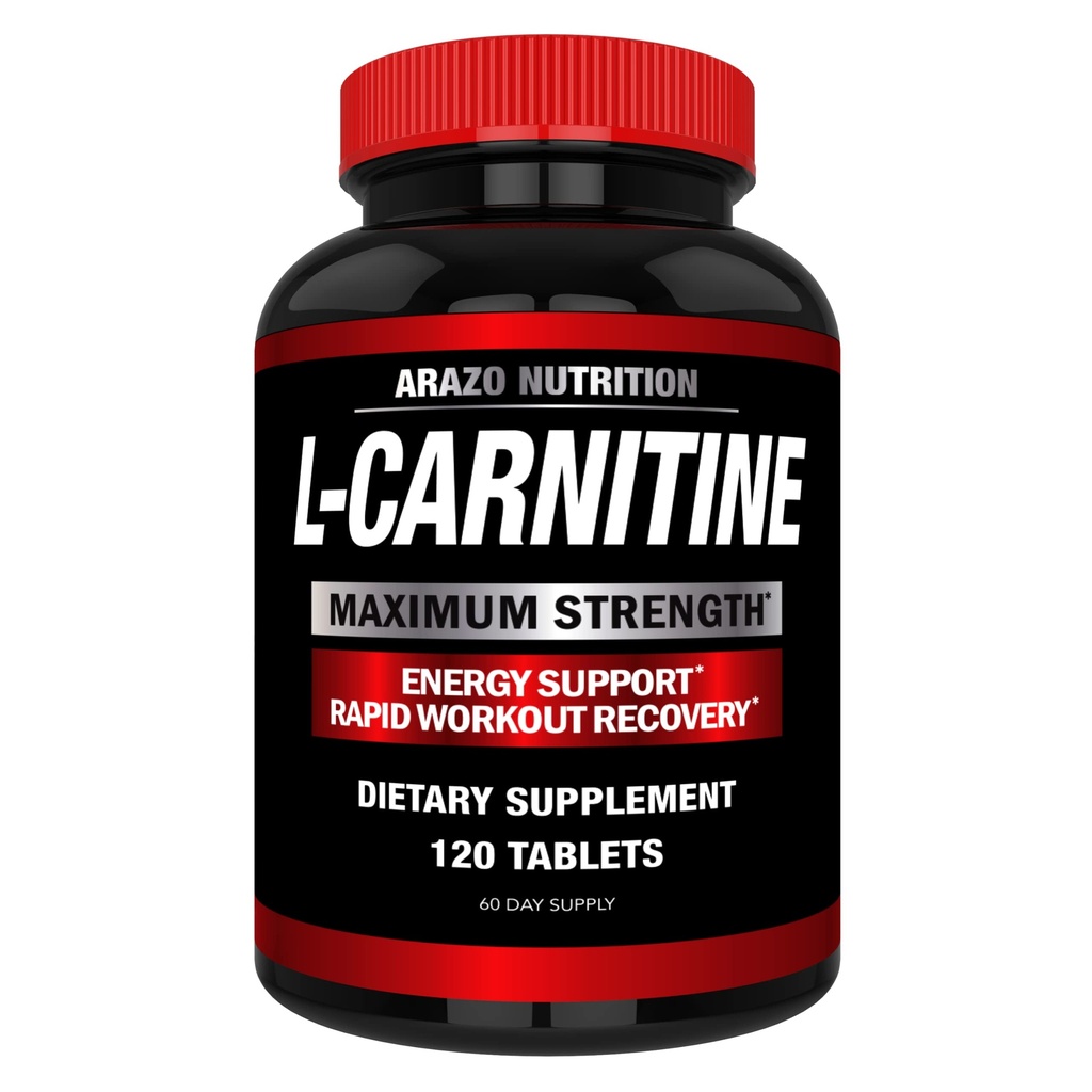 Super Strength L-Carnitine 1000mg Servants Plus Calcium pour stimuler le métabolisme et améliorer le gain musculaire - Arazo Nutrition