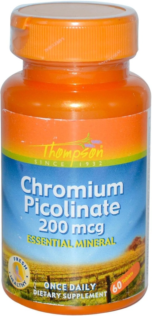 Thompson Chromium Picolinat, Tablet (Btl-Plastic) 200mcg 60ct