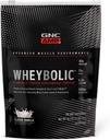 GNC AMP Wheybolic Clinical Proven Protein Powder, 40g Whey Protein, BCAA, Leucine, erhöht Muskelkraft, Muskelaufbau, 3. Partei Getestet, Glutenfrei, Klassische Vanille, 10 Servierungen