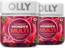 OLLY Women's Multivitamin Gummy, Vitamine A, D, C, E, Biotin, Folsäure, Chewable Supplement, Berry Flavor, 90-Day Supply - 180 Count