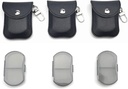 VOFOON 3 Pack organisateur de petites pilules, boîte à pilules de voyage pour la chasse, porte-pilule porte-clés, contenant de pilules de poche, 2 fois par jour quotidien cas de médecine portable vitamine, boîte à huile de poisson, boîte de supplément