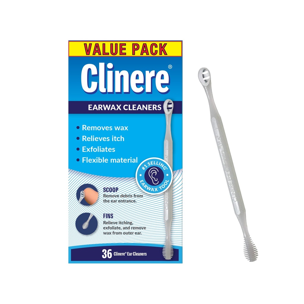 Nettoyeurs d'oreilles, Nettoyage de canal doux et outil de suppression de cire d'oreille, Démangeaison, Exfoliés, 36 Compte