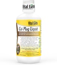 Minéraux vitaux de la Terre Cal-Mag Liquide – Supplément de magnésium de calcium avec vitamine D3, K2, Boron et acide fulvic pour une absorption plus rapide, 32 Oz + 1 Oz Cup