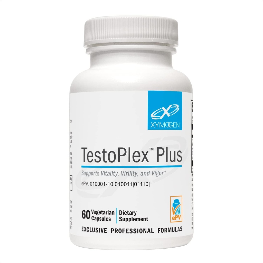 XYMOGEN TestoPlex Plus Testosteron-Unterstützung für Männer und Frauen - Shilajit & Eurycoma Longifolia-Ergänzungen - Helfen Sie Gesundheit Libido zu fördern, Leistung, Gesamte Vitalität & Cognition (60 Kapseln)