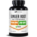 Healthfare Extrait de racine de gingembre 4000mg de supplément de 200 pilules véganes de soutien digestif digestif digestif digestif digestif digestif digestif non-OGM, sans gluten d'origine américaine