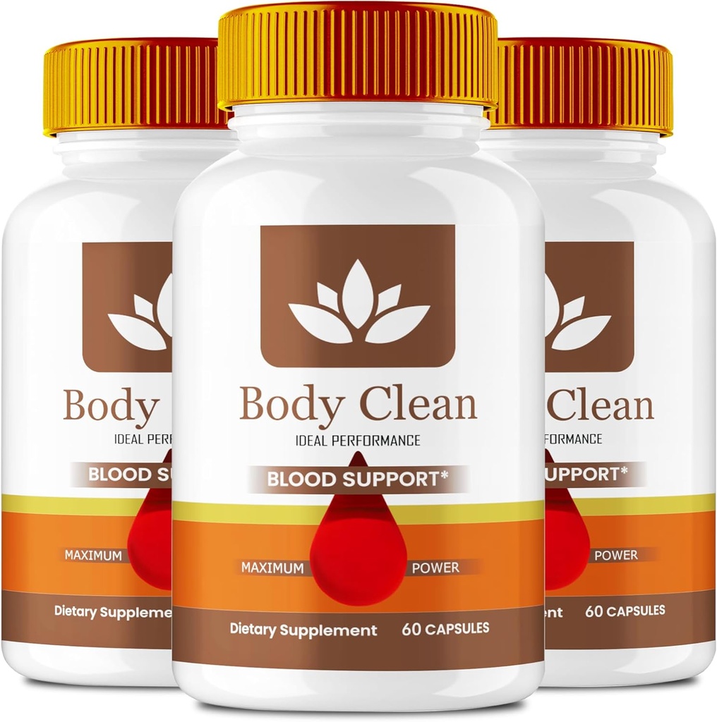 Body Clean Pills, Official BodyClean Supplement Capsules - Maximum Strength, Body Clean All Natural Formula Pills, BodyCleanse Glyco Optimizer Complex, BodyClean Health Support Reviews (3 Pack)