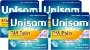 Unisom PM Schmerznachtsschlaf + Schmerzlinderung, Acetaminophen & Diphenhydramin HCI, 30 Caplets, 50mg (Pack von 4)