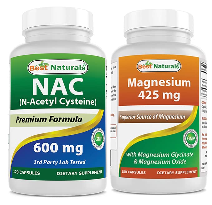 Best Naturals NAC 600 mg & Magnesium Glycinat 425 mg