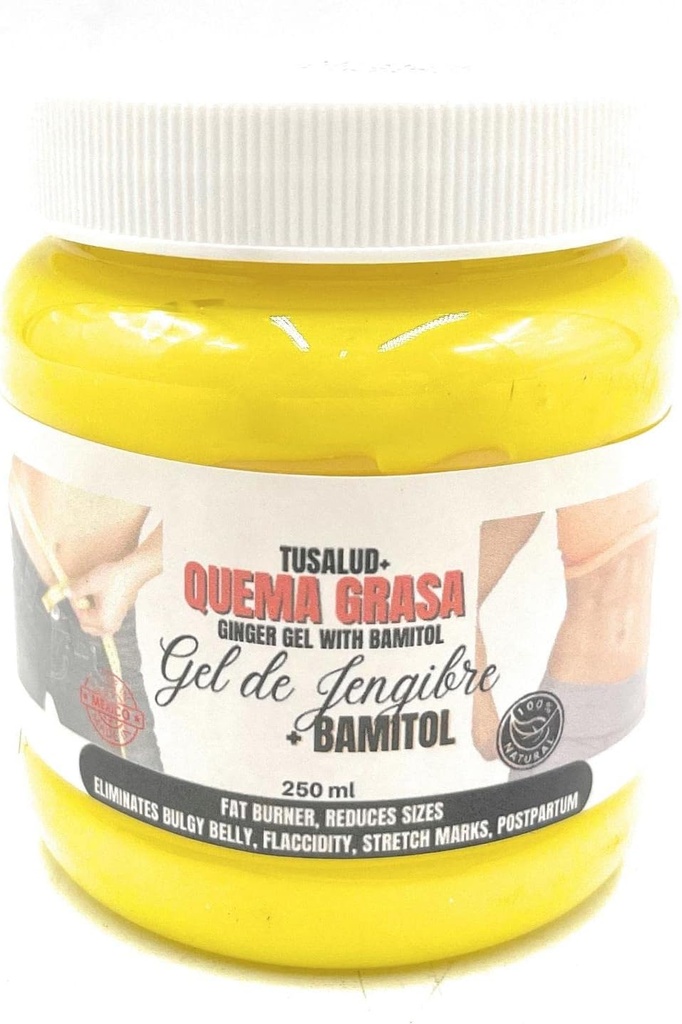 Ginger & Bamitol Slimming Gel du corps – Réducteur naturel de graisse, 8,45 fl oz