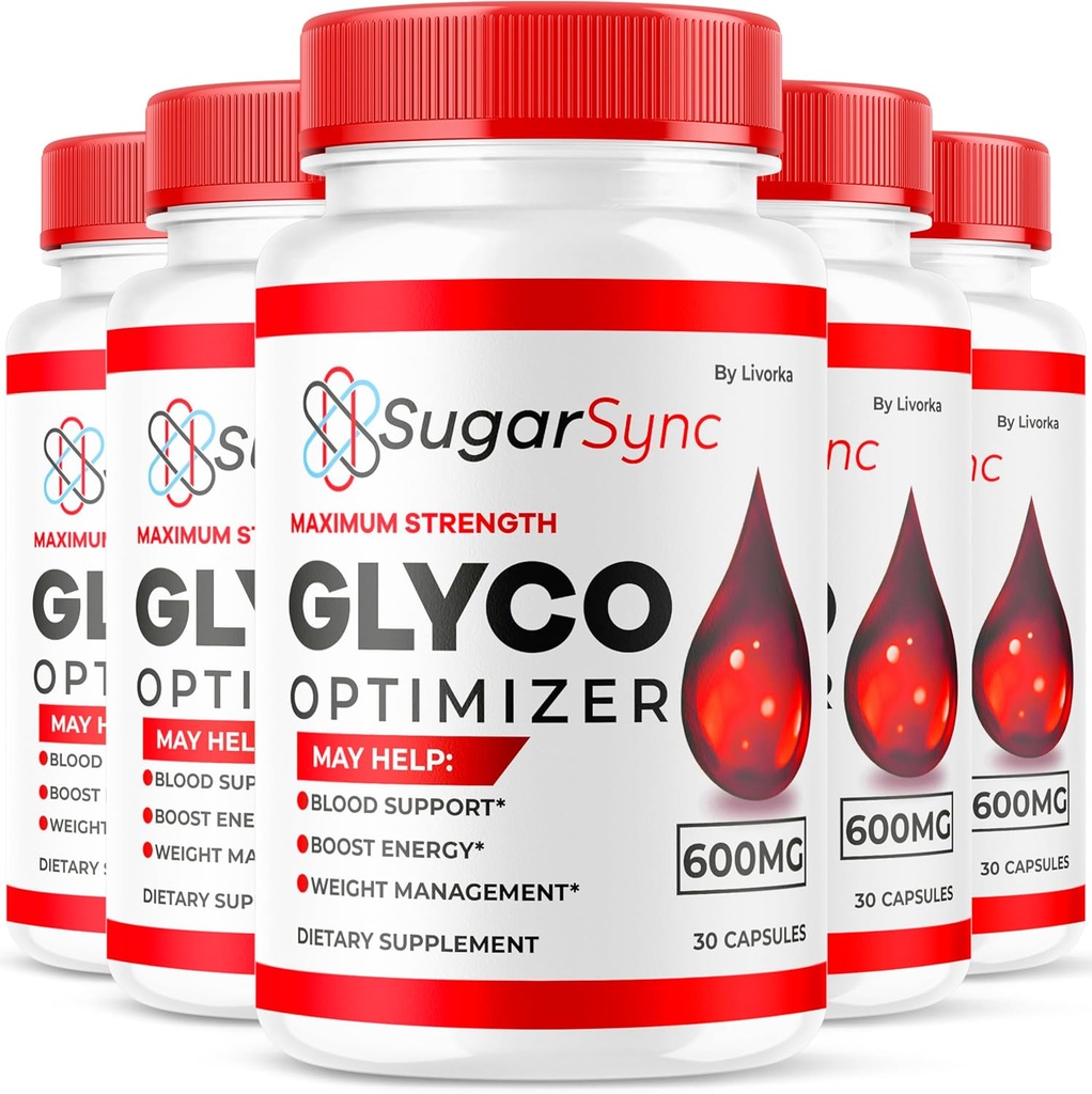 LIVORKA (5 Pack) Sucre Sync Glyco Optimizer, Sucre Sync Glyco Optimizer, Sucre Sync, Sucre Sync Glyco Optimizer, Sucre Sync Glyco Optimizer, 150 Capsules