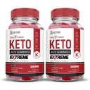 Justified Laboratories (2 Pack Trim Tummy Keto ACV Gummis Extreme 2000MG Trim Tummy Keto Gummies Apfel Apfelessig mit Granatapfel Rübensaft Pulver B12 Vegan Non GMO 120 Gummys