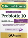 Probiotika von Nature's Bounty, Ultra Strength Probiotic 10, Immun Health & Digestive Balance, 60 Kapseln