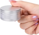 Pill Case en métal pour la poche de chasse - Pill Container imperméable Pill Box Daily Pill Organisateur de médecine portable pour les pilules/vitamine/huile de poisson/compléments, Silver Medium Pill Box
