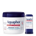 Aquaphor Fortgeschrittene Therapie Heilung Salbe Hautschutz (14 Oz) + Heilung Balm Stick mit Avocado Öl und Shea Butter (0.65 Oz)
