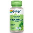 SOLARAY Broken Cell Chlorella 410 mg | Nährstoff-Rich Superfood w/Naturally Occurring Protein, Vitamine, Mineralien, Chlorophyll | Non-GMO | 100 VegCaps
