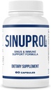 Mizzle SinuProl Nasal & Immun Support Supplement mit Quercetin mit Bromelain, Ideale Option für Menschen, die auf natürliche Sinus Dekongestant, Sinus Rinse oder natürliches Antihistamin, 60 Kapseln