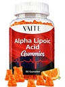 Alpha Lipoic Acid Gummies 1000mg, ALA-Ergänzung für Brain & Nerve-Unterstützung, Antioxidans, Energie – Non-GMO, Vegan, Gluten-Free – 60 Chewables für Vitalität und Komfort für Männer & Frauen