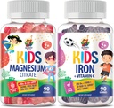 SUNNY SAM Eisengummis für Kinder &amp; Magnesium Gummi für Kinder &amp; Erwachsene - 100mg - Calm Magnesium Chews