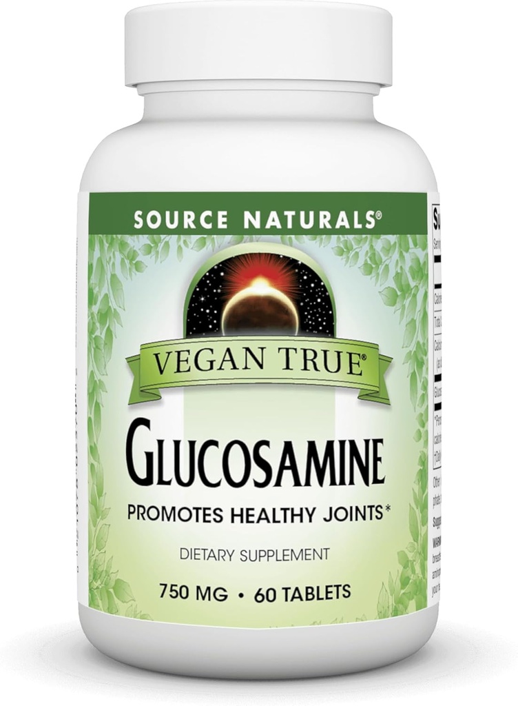 Quelle Naturals Vegan True Glucosamine, fördert gesunde Gelenke*, 750 mg - 60 Tabletten