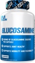 Evluution Nutrition Glucosamine - 500mg Sulfate de glucosamine - Supplément de santé conjoint - Soutien à la mobilité et à la flexibilité - 90 portions
