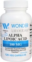 Wonder Labs Alpha Lipsäure 100 mg, 120 Veg Kapseln