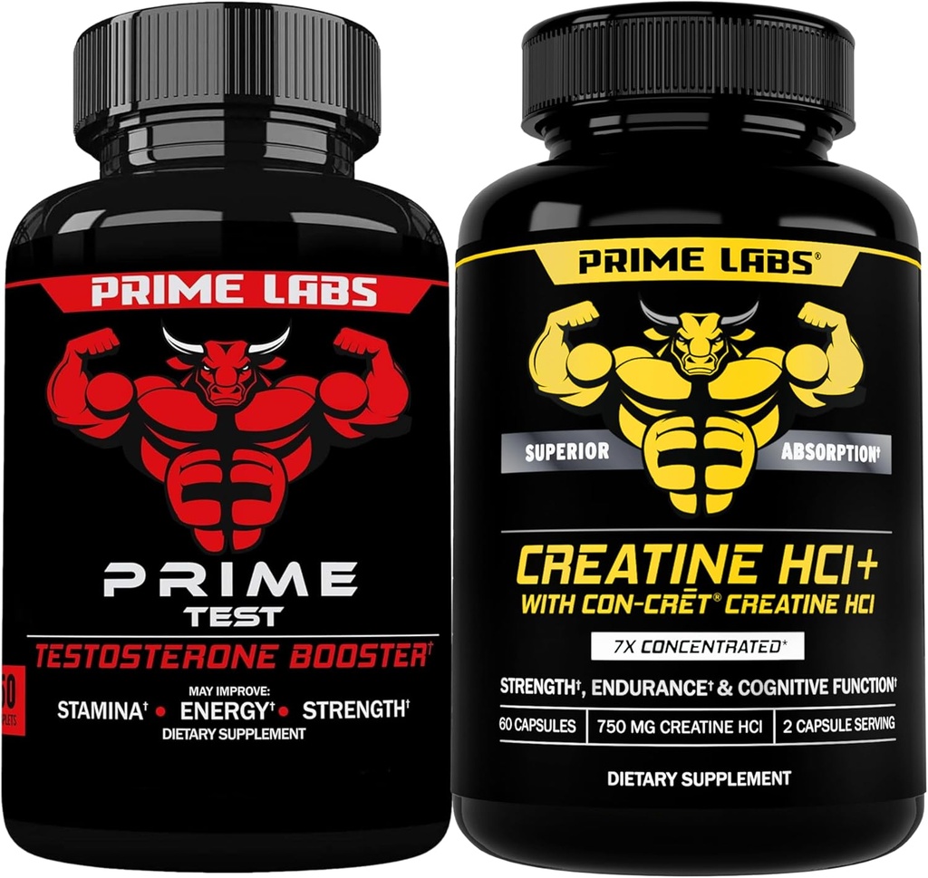 Premier Labs Premier Test + Capsules de HCl Créatine