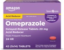 Basic Care Omeprazol Delayed Release Tablets 20 mg, Treats Frequent Sodbrennen, Säure Reducer, Sodbrennen Medizin, 42 Count (Pack von 1) (Verpackung kann variieren)