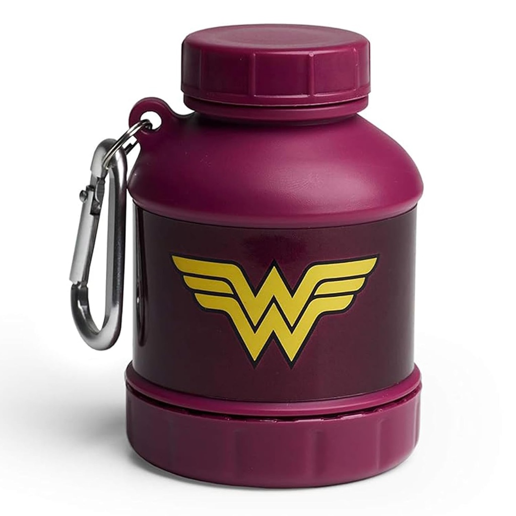 Smartshake Justice League Protein Powder Storage Container 50g Protein Shaker Bottle Funnel 110ml BPA Free Wonder Woman Gifts DC Comics Protein Shakes Bottle Storage for Women