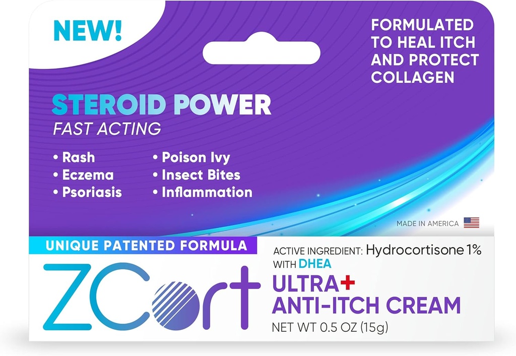 Ultra+ Crème anti-démangeaison brevetée avec DHEA
