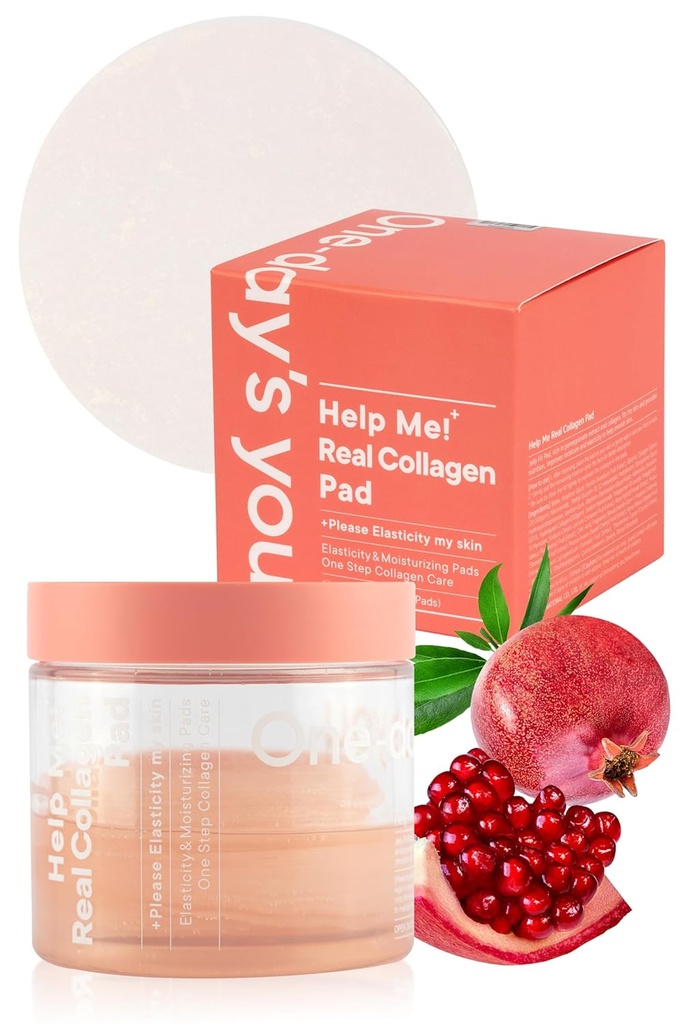 Un jour, vous m'aidez! Real Collagen PadsSkin Firming & HydratingSkin Soin d'élasticité pour une utilisation quotidienne. 70 PadsSkincare coréen pour la peau ferme et jeune