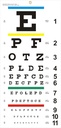 Eye Chart, Upgraded Snellen Eye Chart für Augenausstrahlung 20 Füße, 22x11 Zoll Kunststoff Low Vision Eye Charts Wandbild mit Metall Eyelet für Kinder Geschenke Wanddekoration (20 Füße Test Entfernung)