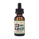 Vitamin D3 K2 5.000 IU Flüssigkeitstropfen (5.000 IU von D3 und 200mcg von 99,9% All-Trans Patentiertes K2 MK-7 (K2Vital)) Max Absorptionsflüssigkeit Vitamin D Tropfen (30 Portionen) von Double Wood