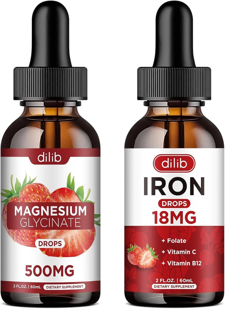 Supplément en fer liquide pour les femmes Glycinat de magnésium gouttes liquides