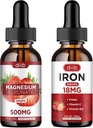 Supplément en fer liquide pour les femmes Glycinat de magnésium gouttes liquides