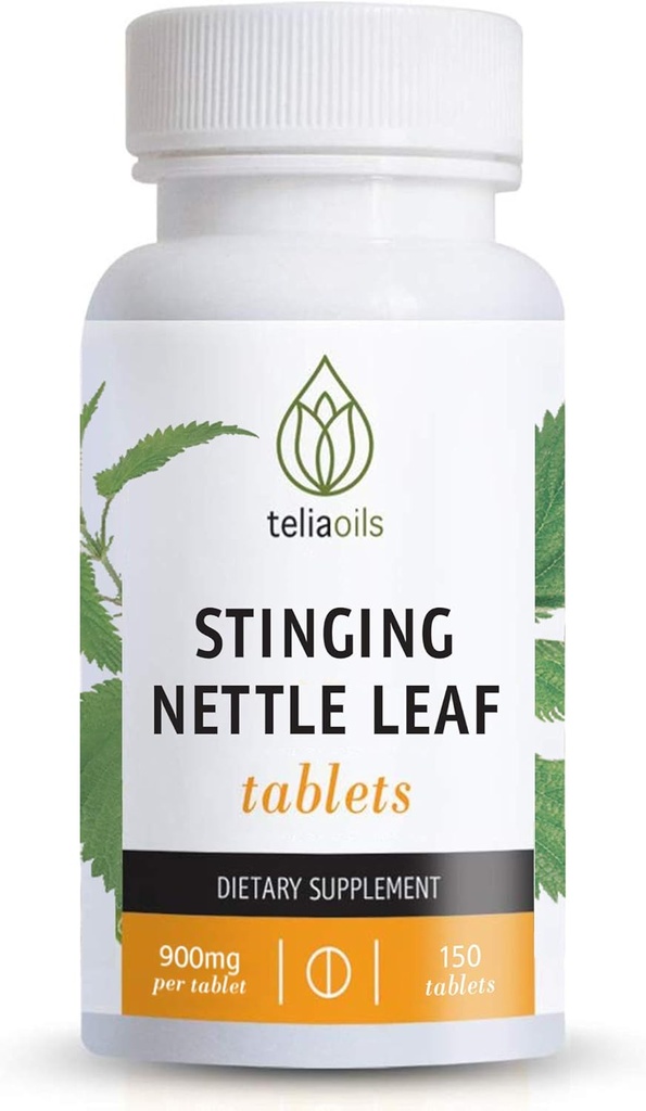 Teliaoils Nettle Leaf Capsules 900mg – Stinging Nettle Extract Tabletten für saisonales Relief, Immun- und Respiratorische Unterstützung – 150 Vegan Capsules