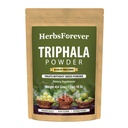 Herbsforever Triphala Poudre Churna Formulation ayurvédique traditionnelle soutient la désintoxication et le rajeunissement non OGM, végétalien 454 GMS