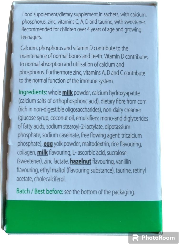 Tiens Super Kalziumpulver für Kinder - Kinder Kalziumergänzung, Kid-Friendly Calcium Pulver, um starke Knochen zu gewährleisten