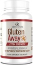 Gluten Away Nahrungsergänzung – Extra Strength Digestive Enzym Health Gluten & Casein, Slower Digestion Release Protein Amino Acid in Bloodstream für Männer und Frauen – 60 Kapseln.