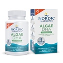 Nordic Naturals Algae DHA - 90 Soft Gels - 500 mg Omega-3 DHA - Certified Vegan Algae Oil - Plant-Based DHA - Brain, Eye & Nervous System Support - Non-GMO - 45 Servietten