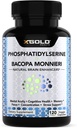 PhosphatidylSerine & Bacopa Monnieri 800 mg 2 en 1 Supplément - Enhancer naturel du cerveau/Nootrope pour une concentration accrue, un soutien mémoire et une fonction cognitive - 120 capsules végétariennes
